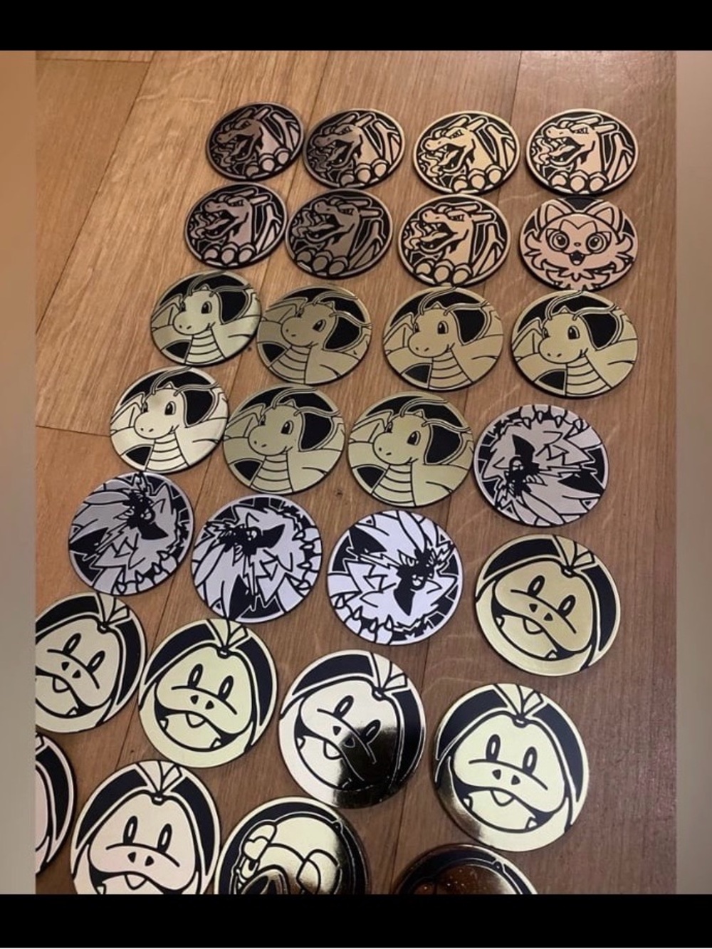 34 Pokémon Jumbo Size Plastic Coins - 2” x 2”